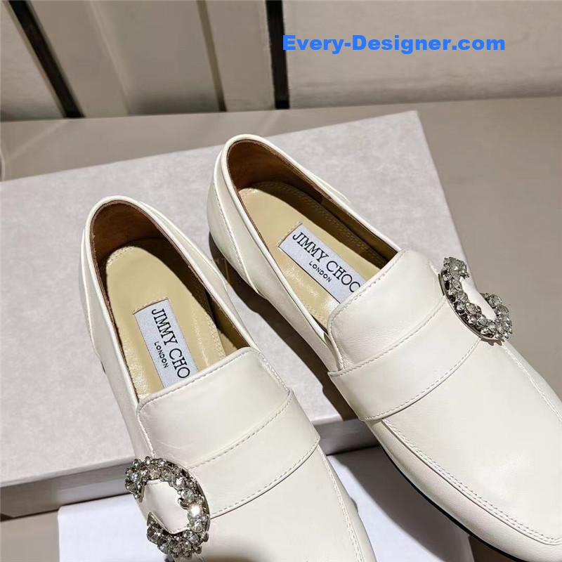 J1m*y Ch00 deanna low heel loafers