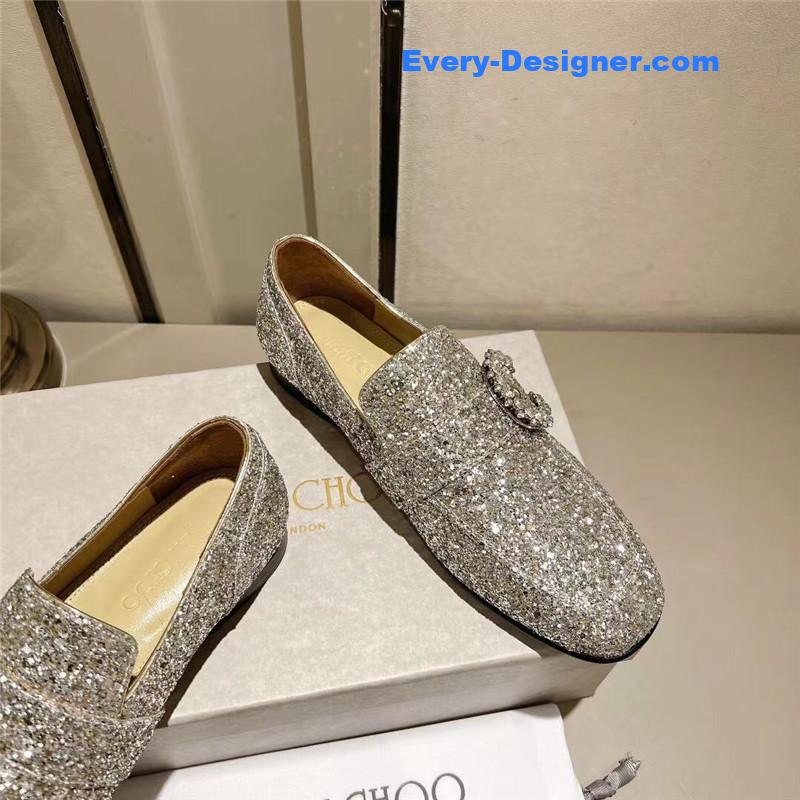 J1m*y Ch00 deanna low heel loafers
