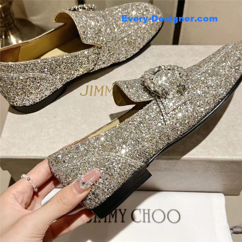 J1m*y Ch00 deanna low heel loafers