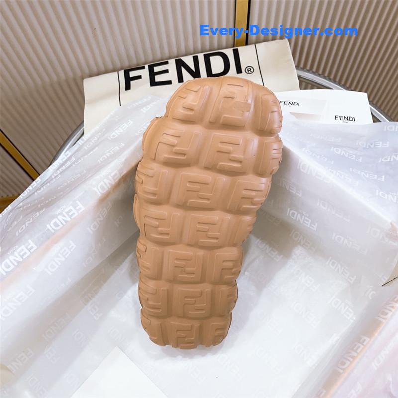 F**di environmentally friendly rubber couple slippers