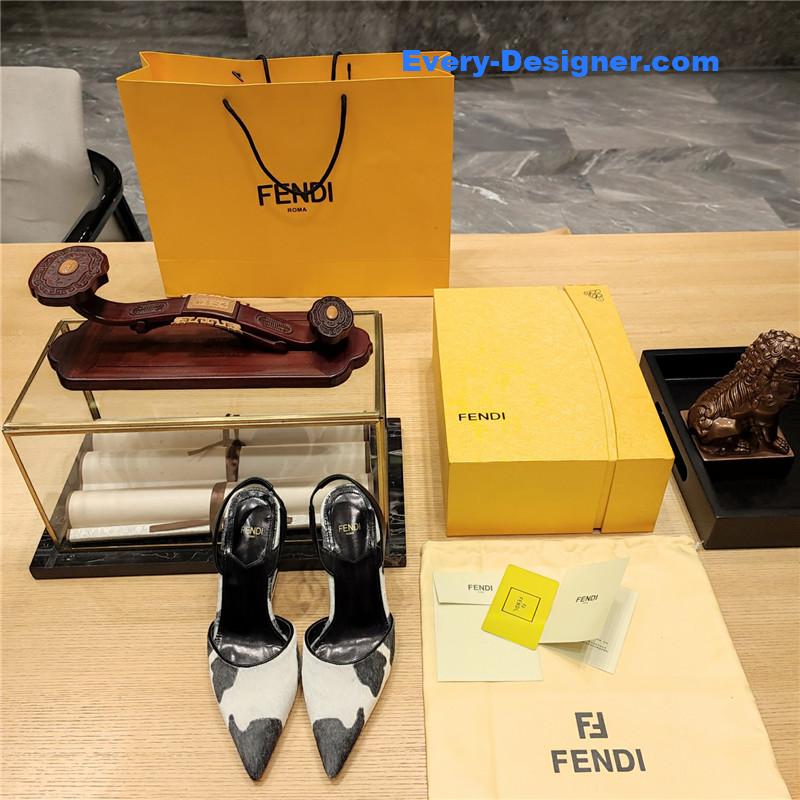 F**di strappy toe high heel sandals