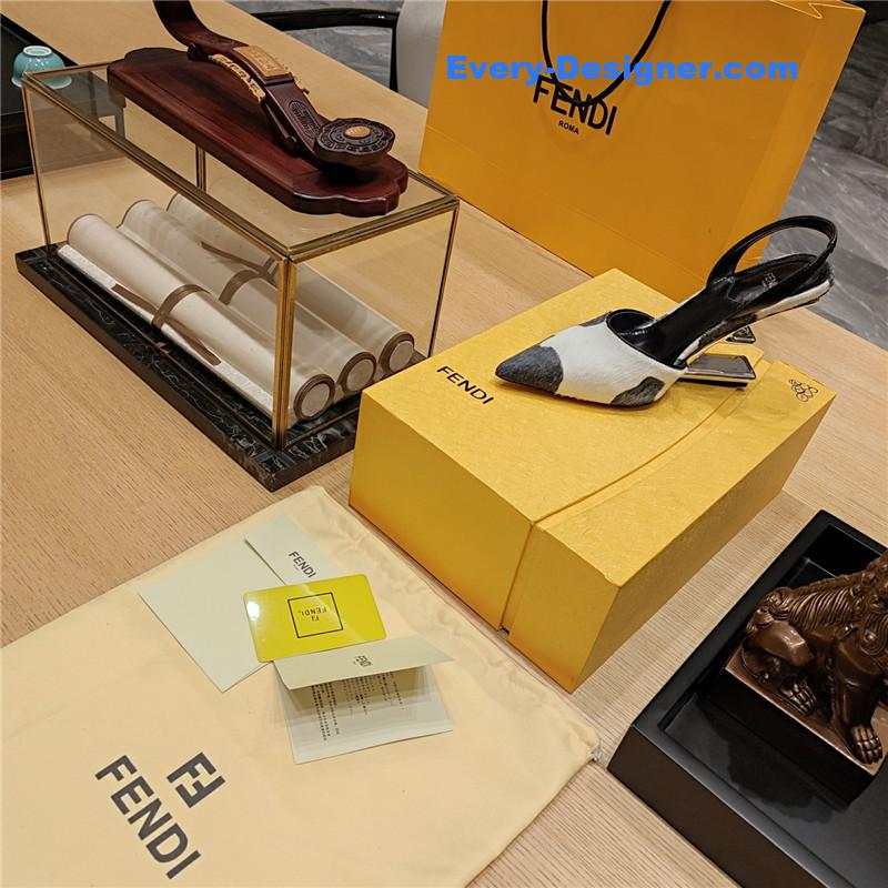 F**di strappy toe high heel sandals