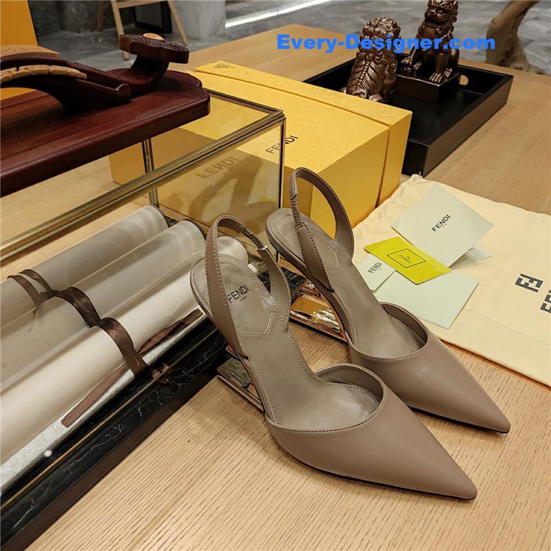 F**di strappy toe high heel sandals
