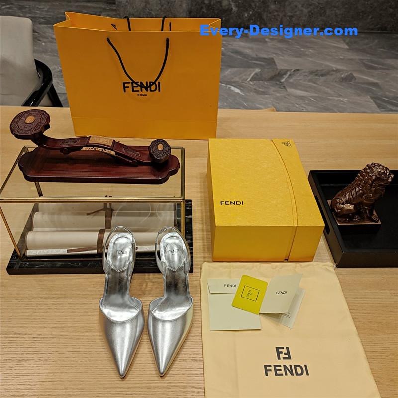 F**di strappy toe high heel sandals