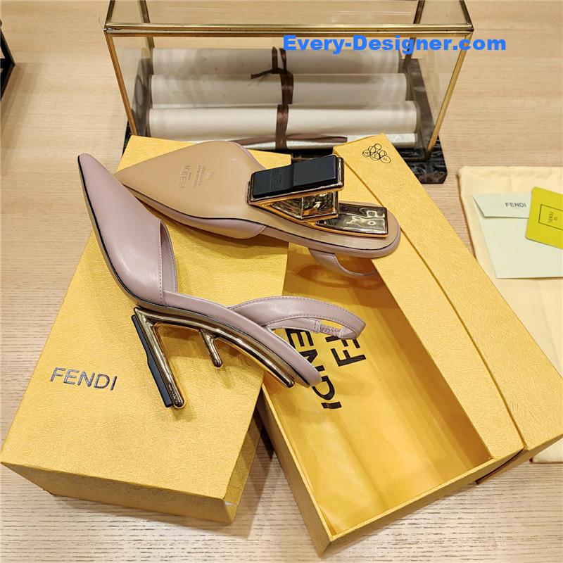 F**di strappy toe high heel sandals