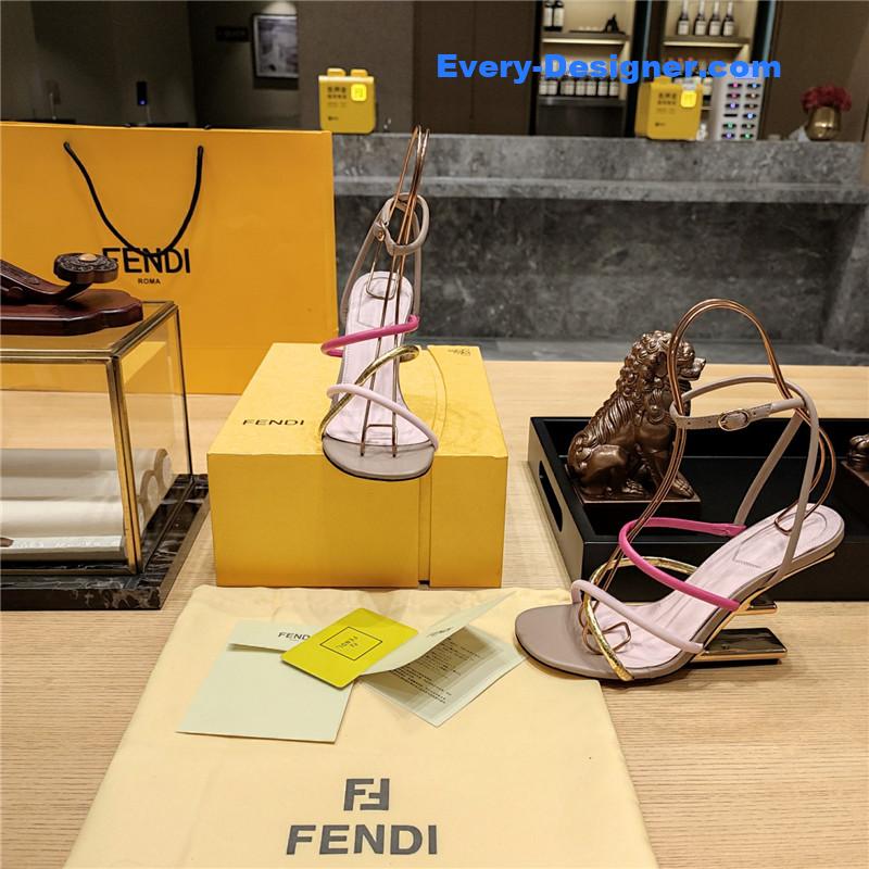 F**di patchwork strap first pumps
