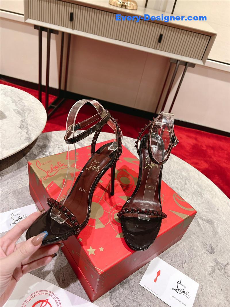 Chr1st1an louboutin spike strap sandals