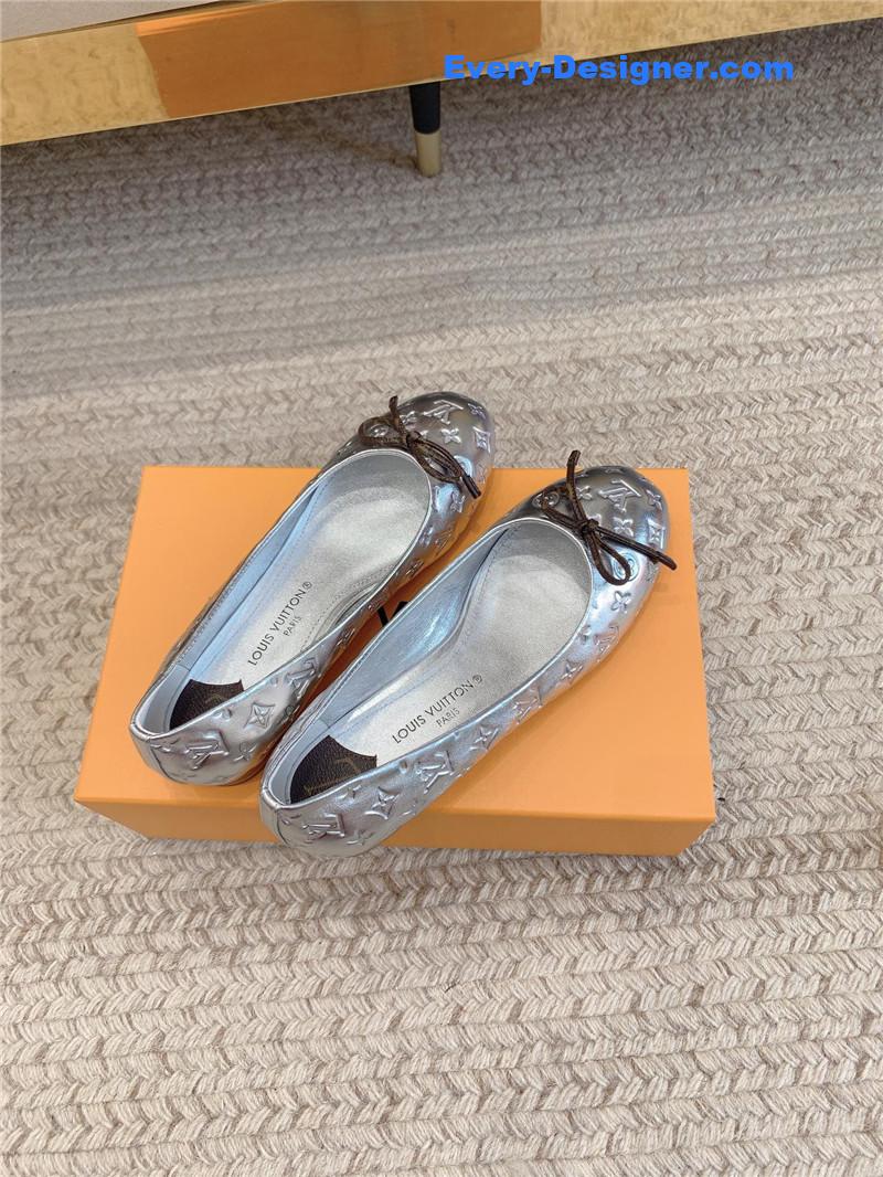l0vis Vvtt0n lv nina flat bottom bowknot shoes