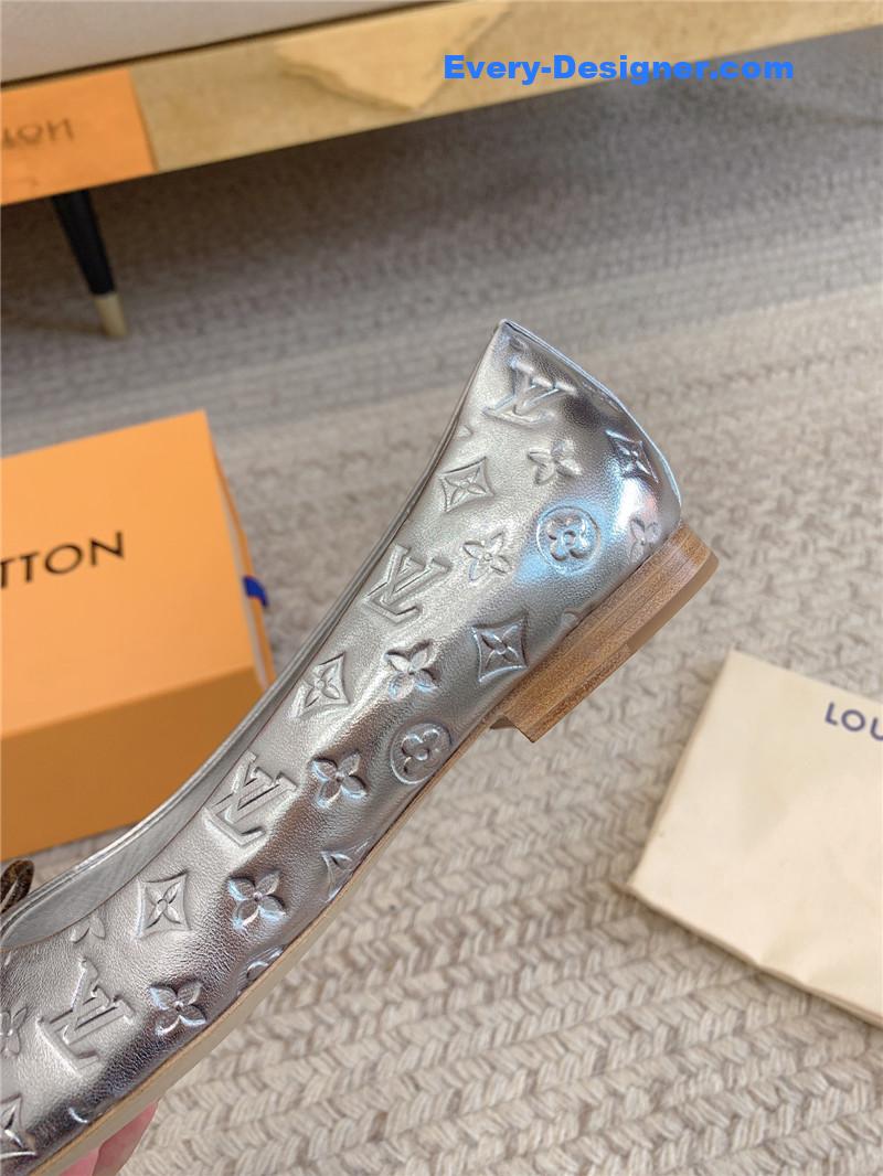 l0vis Vvtt0n lv nina flat bottom bowknot shoes