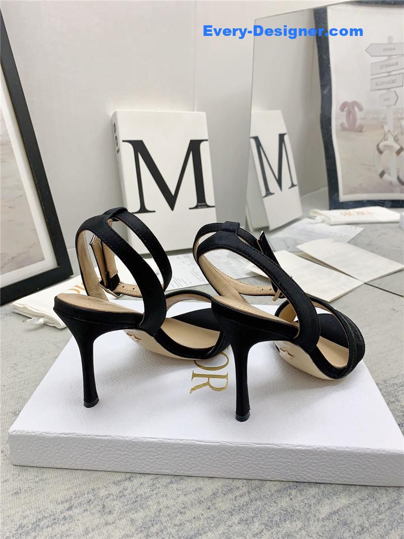 d10r fashion embroidered hot D1am0nd high-heeled sandals