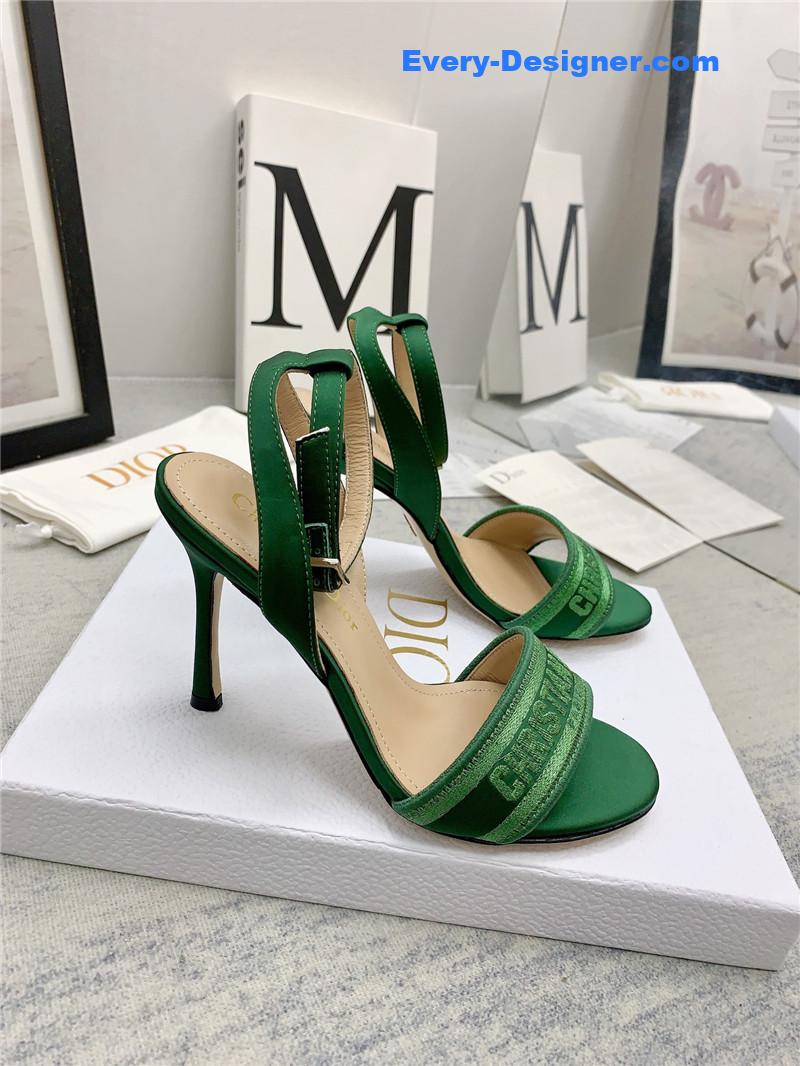 d10r fashion embroidered hot D1am0nd high-heeled sandals