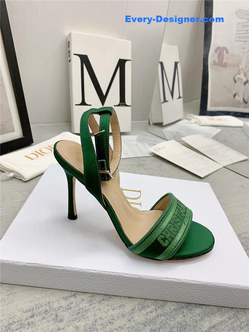 d10r fashion embroidered hot D1am0nd high-heeled sandals