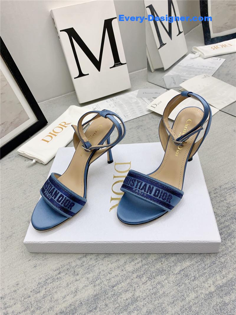 d10r fashion embroidered hot D1am0nd high-heeled sandals