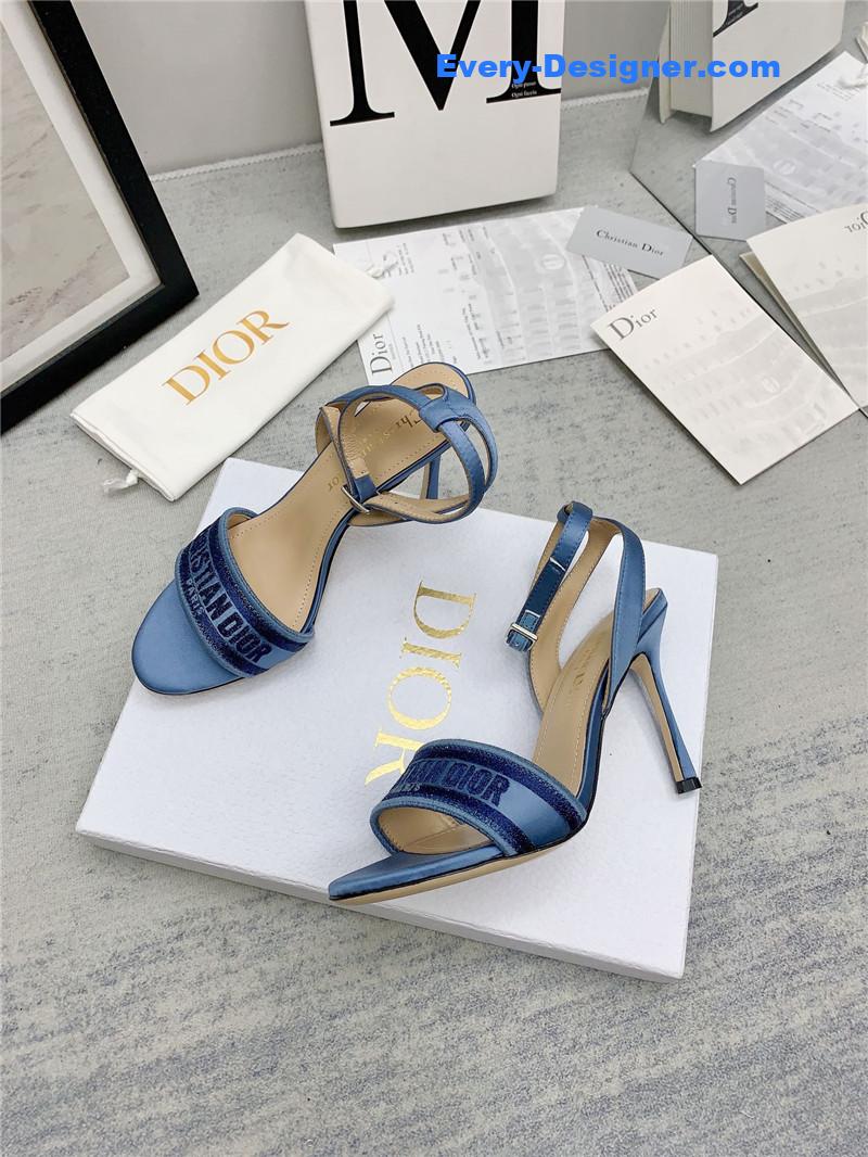d10r fashion embroidered hot D1am0nd high-heeled sandals