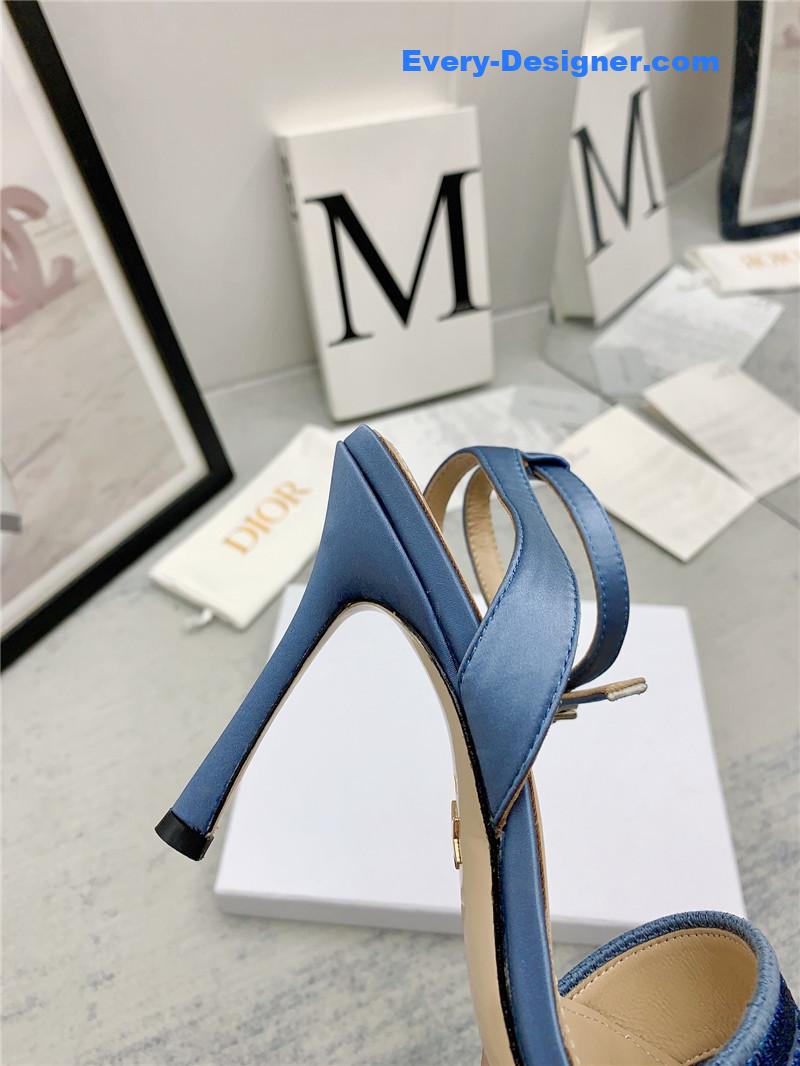 d10r fashion embroidered hot D1am0nd high-heeled sandals