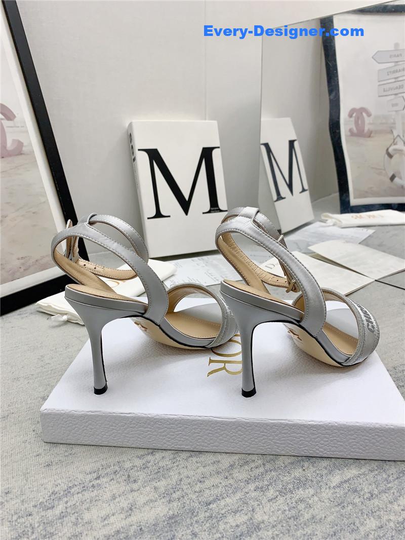 d10r fashion embroidered hot D1am0nd high-heeled sandals