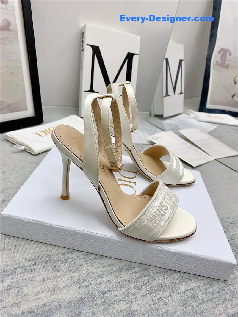 d10r fashion embroidered hot D1am0nd high-heeled sandals