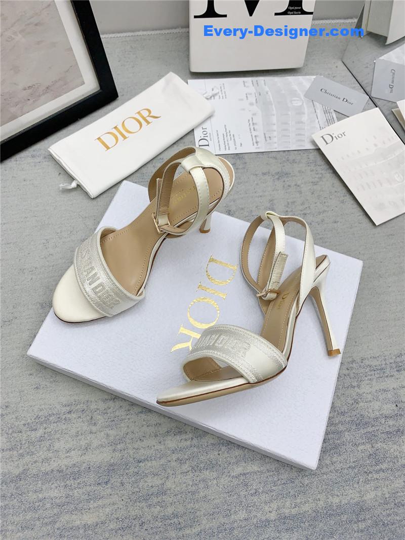 d10r fashion embroidered hot D1am0nd high-heeled sandals