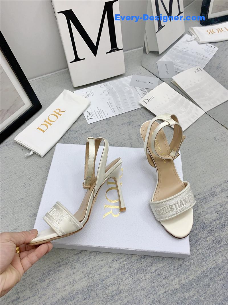 d10r fashion embroidered hot D1am0nd high-heeled sandals