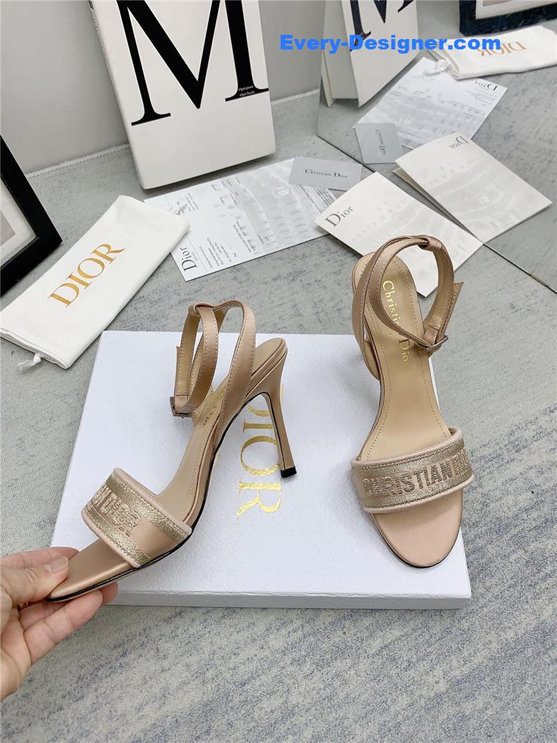 d10r fashion embroidered hot D1am0nd high-heeled sandals