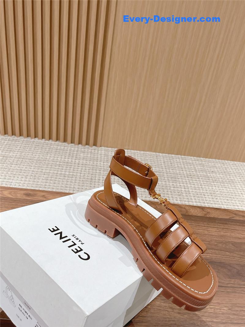 Ce1i*e arc de triomphe vintage roman platform sandals