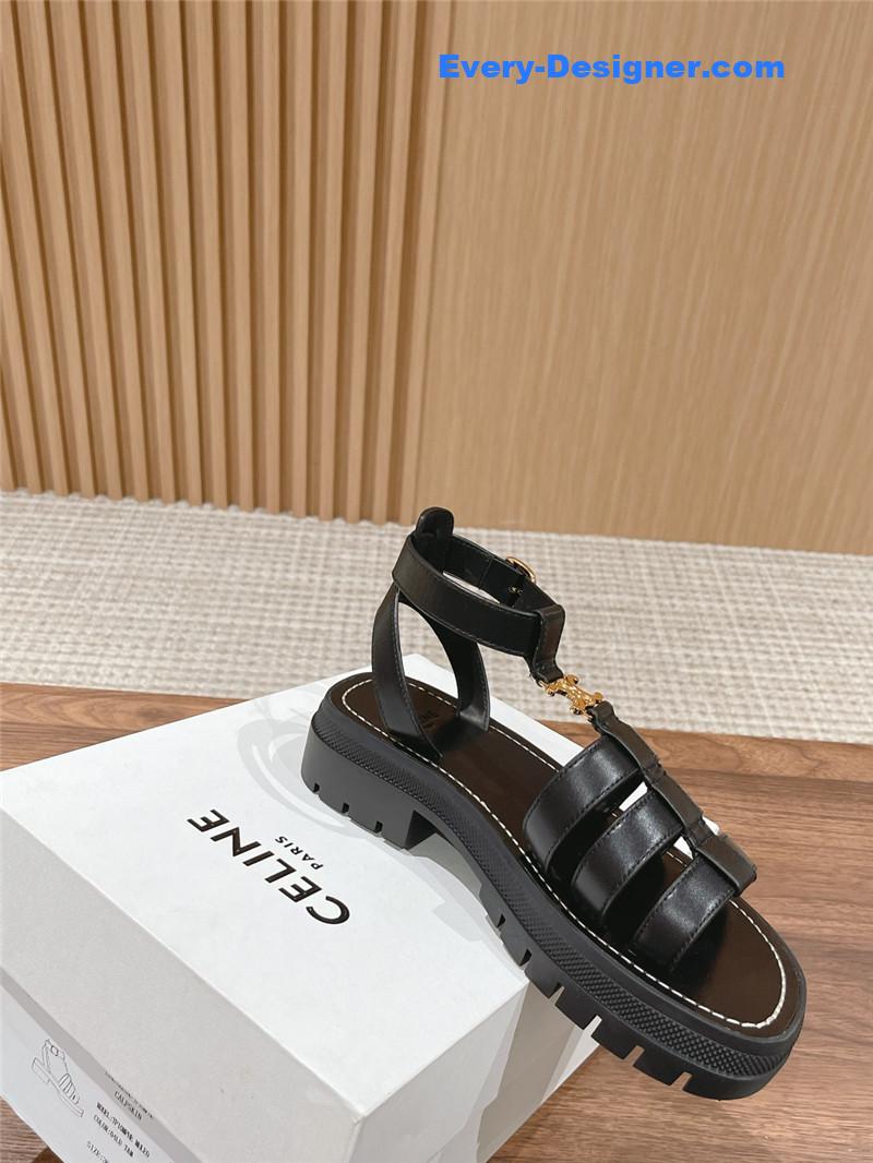 Ce1i*e arc de triomphe vintage roman platform sandals