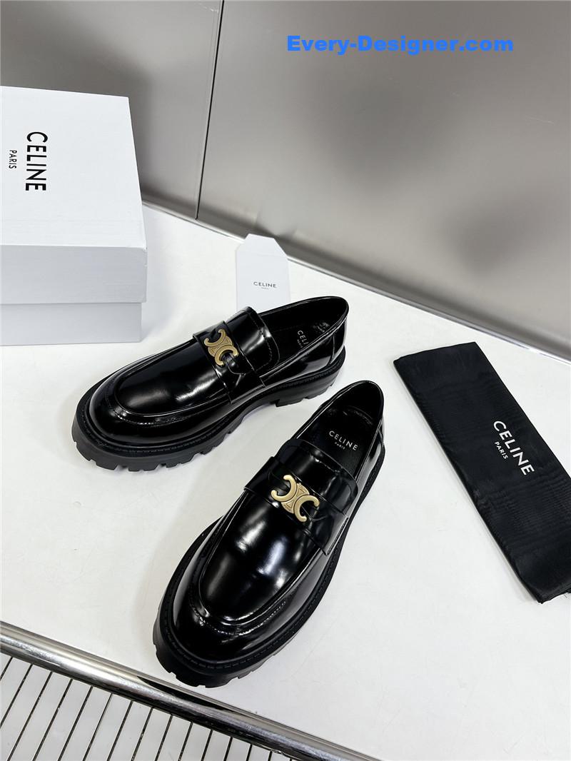 Ce1i*e spring and summer triumphal arch loafers