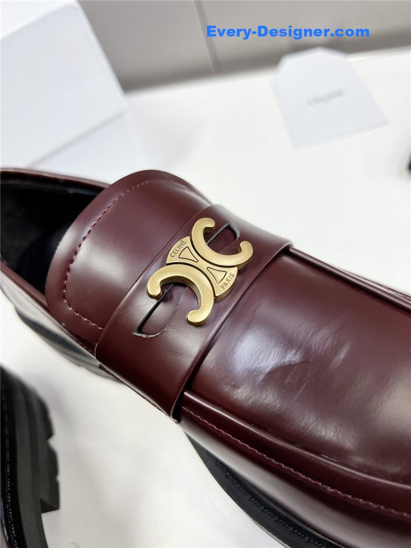 Ce1i*e spring and summer triumphal arch loafers