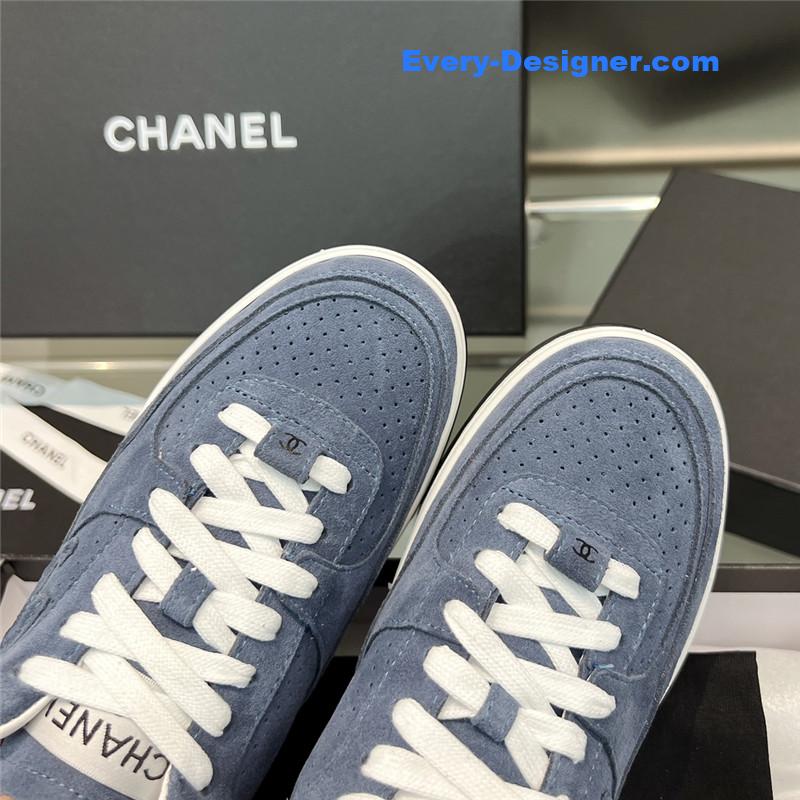 Ch**el new full leather panda color casual sneakers