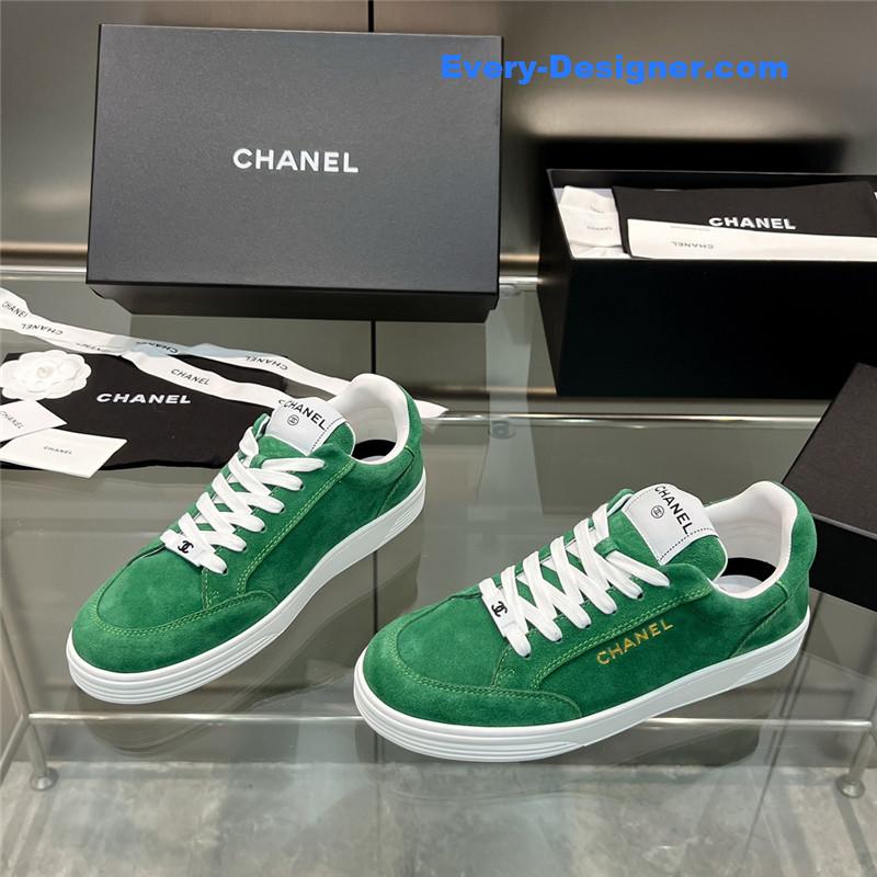 Ch**el new full leather panda color casual sneakers