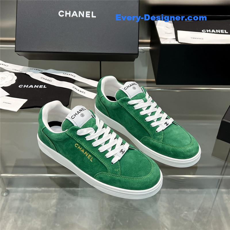 Ch**el new full leather panda color casual sneakers
