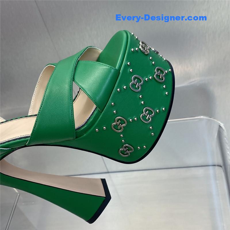 Gvc*1 new high-heeled round toe candy-colored women’s shoes