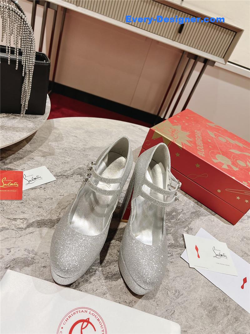 Chr1st1an louboutin big water platform mary jane sandals
