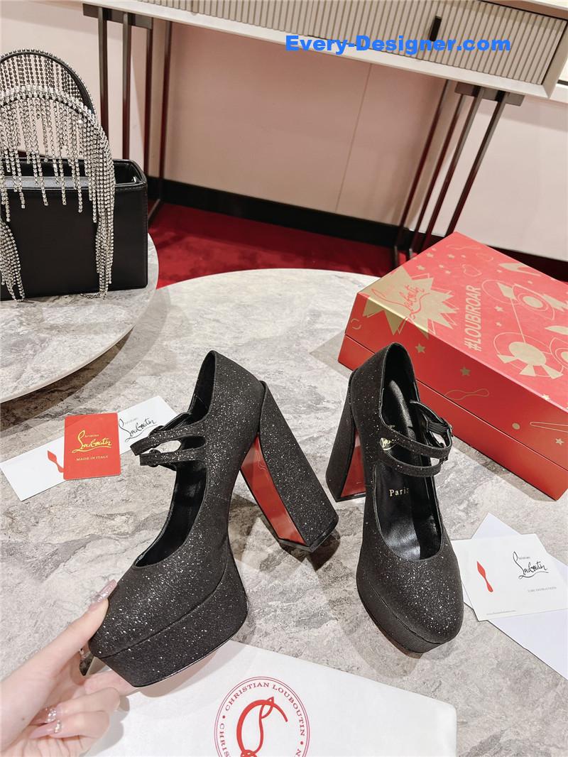 Chr1st1an louboutin big water platform mary jane sandals