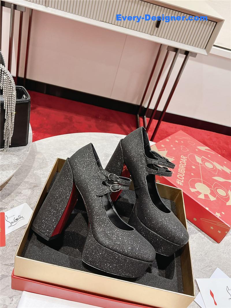 Chr1st1an louboutin big water platform mary jane sandals