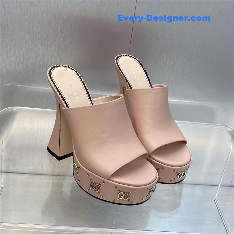 Gvc*1 high heel round toe candy color women’s shoes
