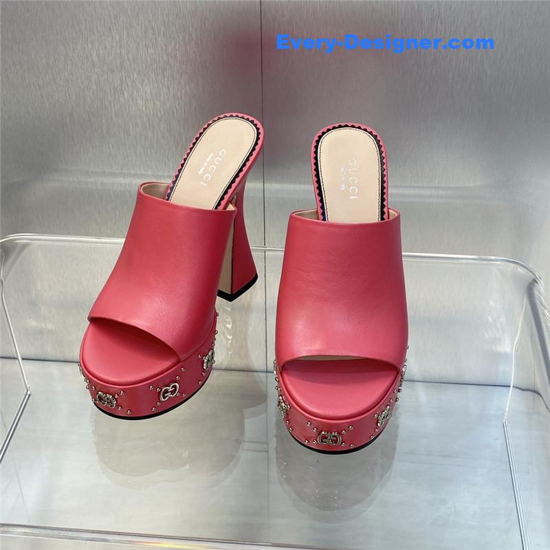 Gvc*1 high heel round toe candy color women’s shoes