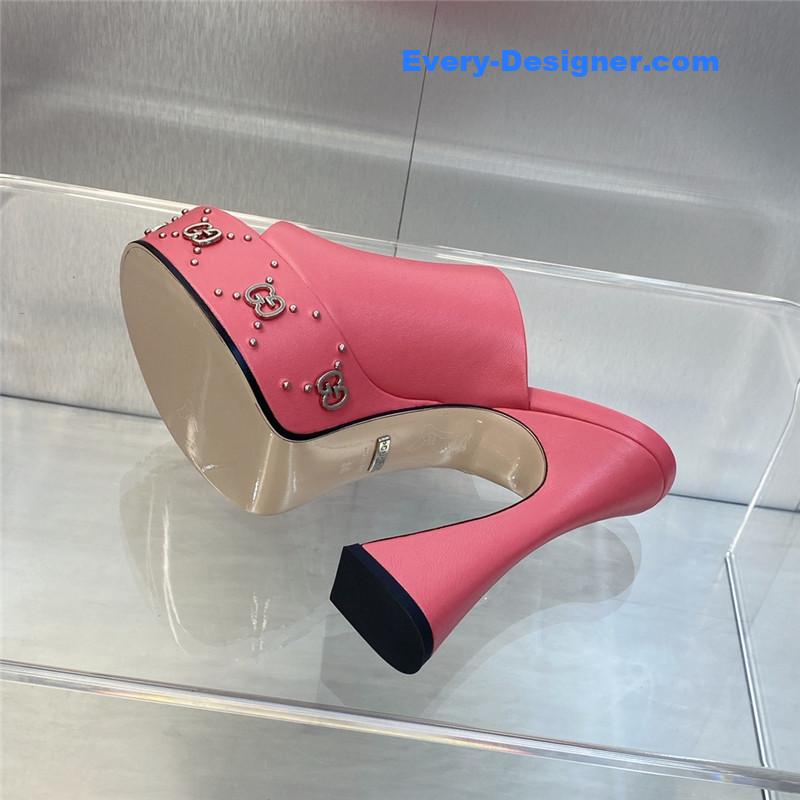 Gvc*1 high heel round toe candy color women’s shoes
