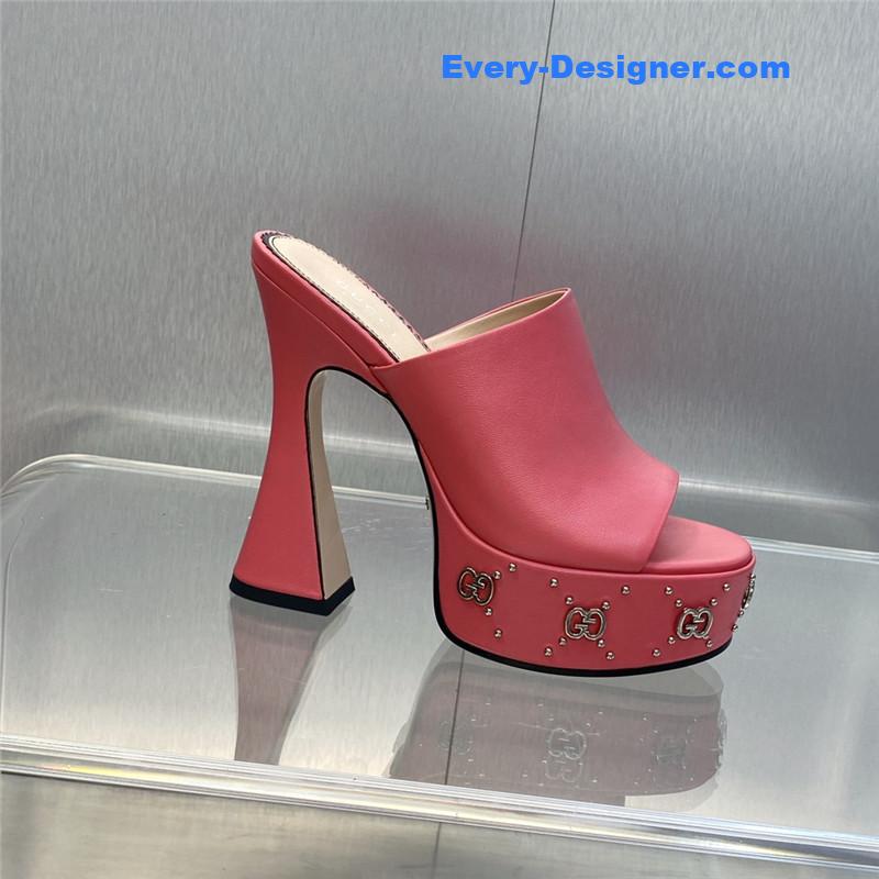 Gvc*1 high heel round toe candy color women’s shoes