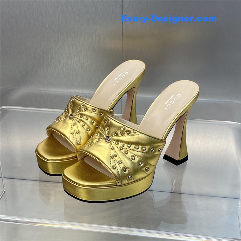 Gvc*1 high heel round toe candy color women’s shoes