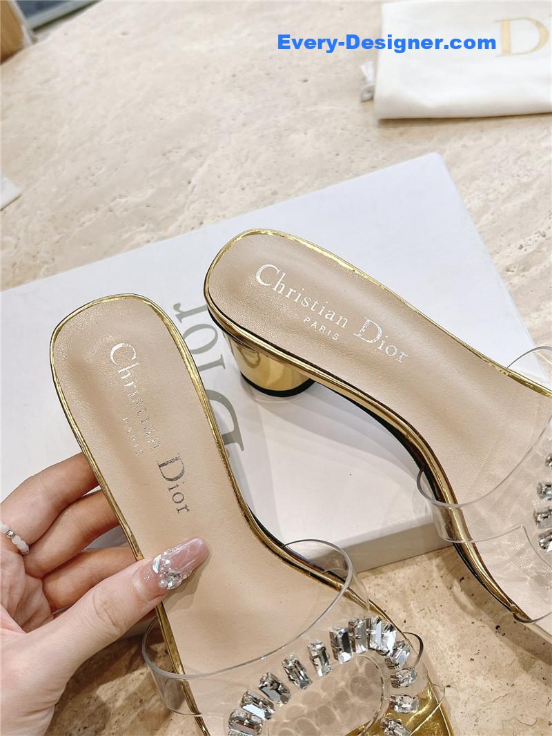 D10r summer new rhinestone sandals and slippers