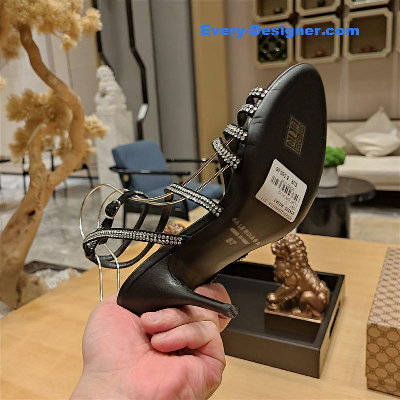 ba1en*iaga crystal hot D1am0nd strap sandals
