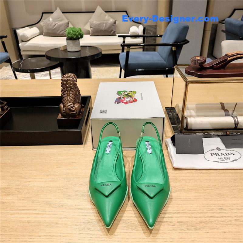 Pra*a kitten heel mules