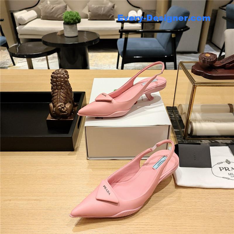 Pra*a kitten heel mules