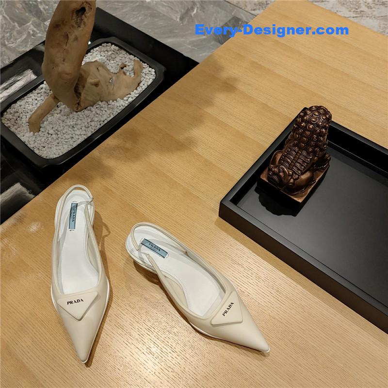 Pra*a kitten heel mules