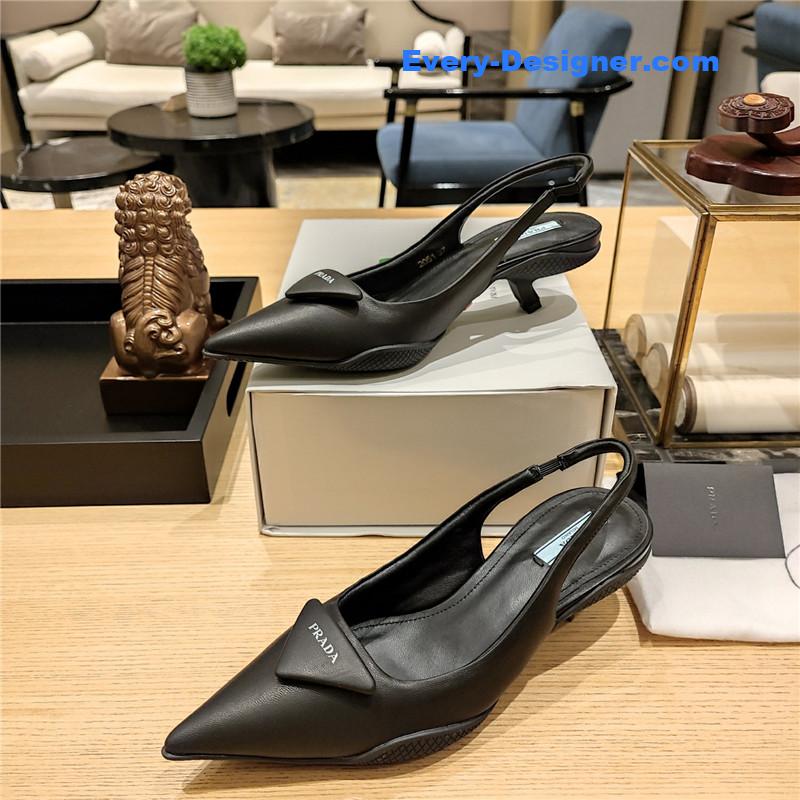 Pra*a kitten heel mules