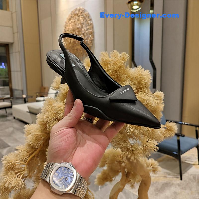 Pra*a kitten heel mules