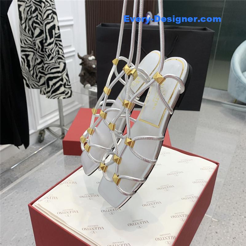Va1e*ntin0 studded lace-up sandals