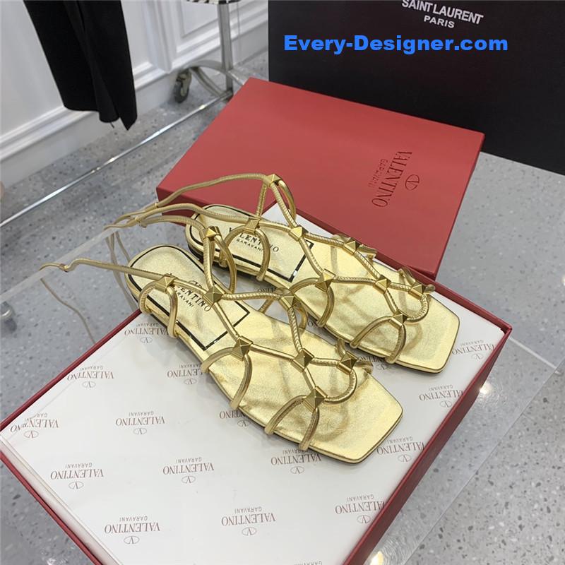 Va1e*ntin0 studded lace-up sandals