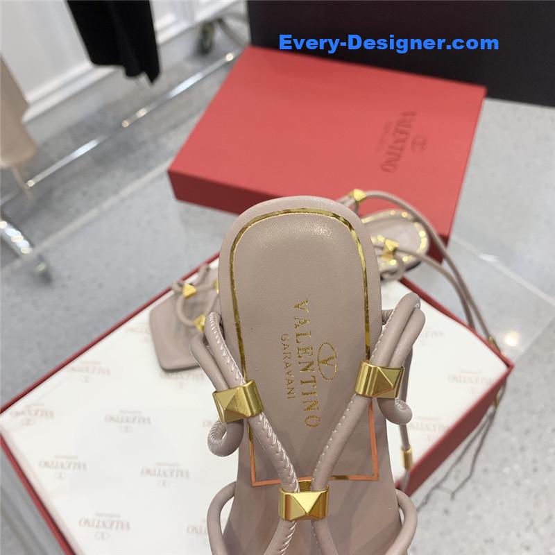 Va1e*ntin0 studded lace-up sandals